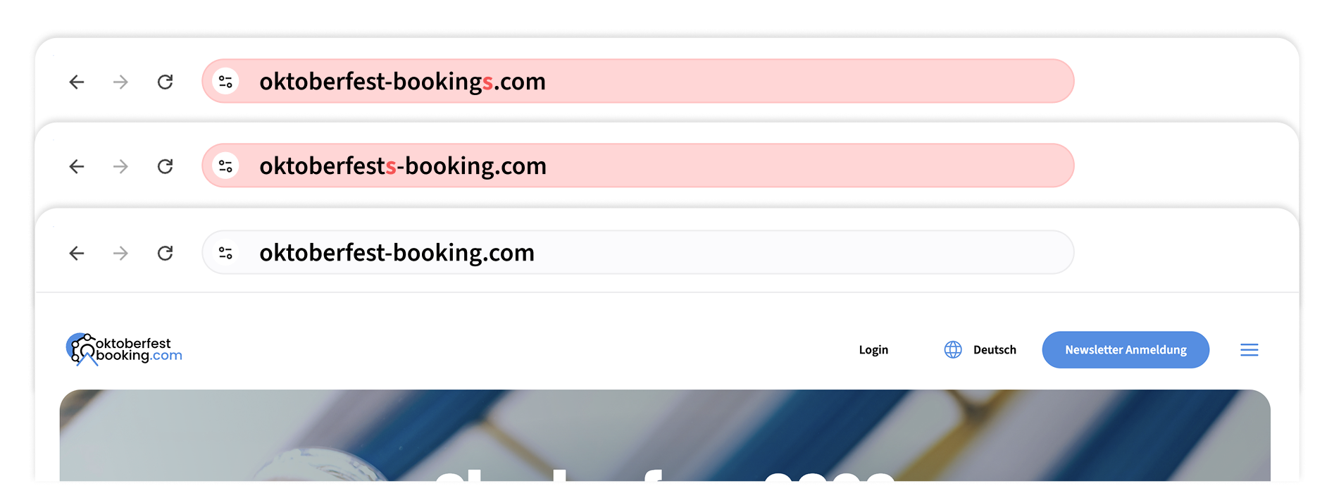 Wichtig - Genau auf die Domain achten